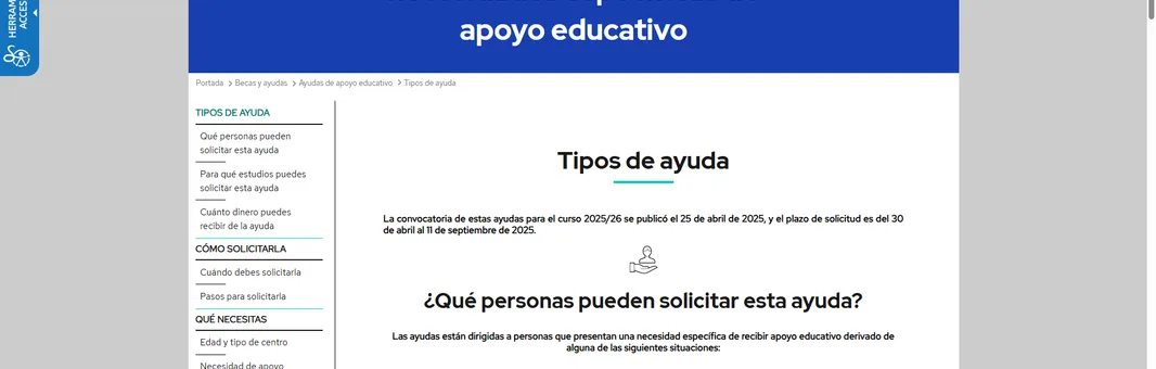 PASOS PARA PEDIR AYUDA NEAE POR AACC DEL MINISTERIO EN LATENTO CURSO 2025/2026