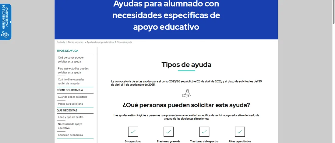 PASOS PARA PEDIR AYUDA NEAE POR AACC DEL MINISTERIO EN LATENTO CURSO 2025/2026